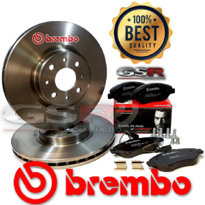 Kit Dischi E Pastiglie Freno Anteriori Brembo Mito 1.3 1.6 Jtdm