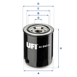 Filtro Olio Avvitato Escavatore Hitachi U52
