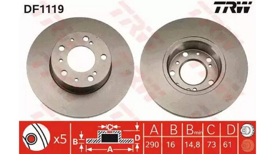 Dischi Freno (Coppia) Ant.Ducato 2.5 D/Td