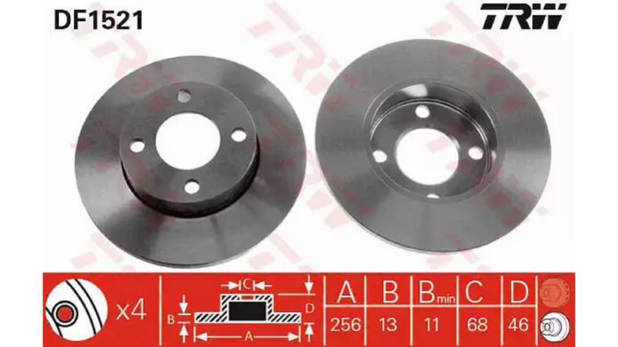 Dischi Freno (Coppia) Ant.Audi 80-100