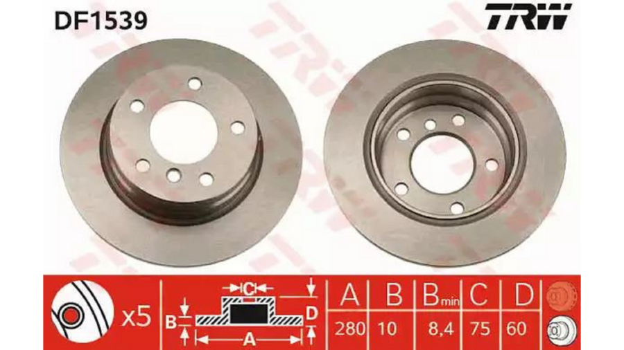 Dischi Freno (Coppia) Post.Bmw Serie 3 90+”E36″”Coppia”
