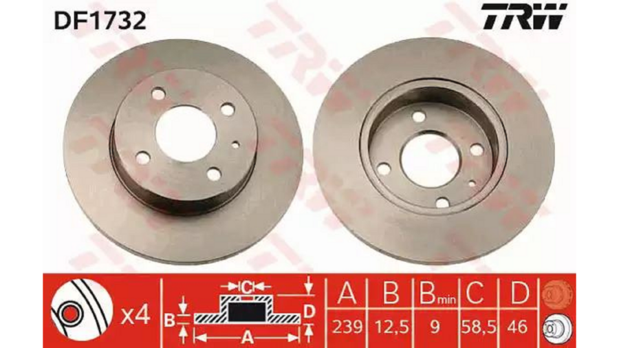 Dischi Freno (Coppia) Ant.Alfa 33