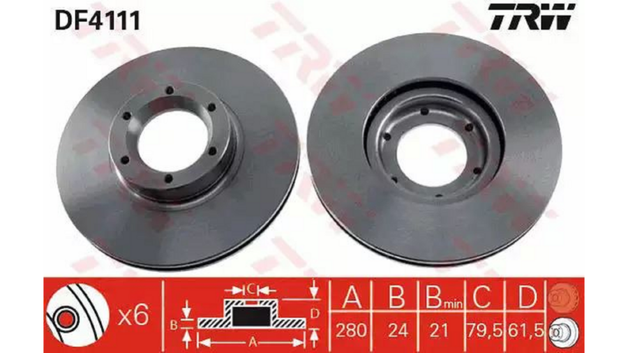 Dischi Freno (Coppia) Ant.Master 2.8 Td