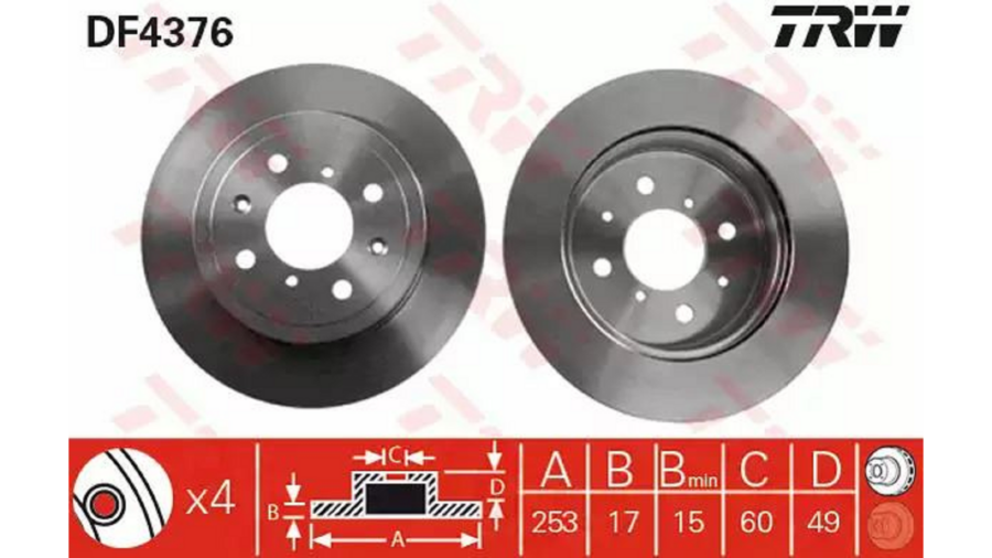 Dischi Freno (Coppia) Ant.Agila 08/03+(253Mm)