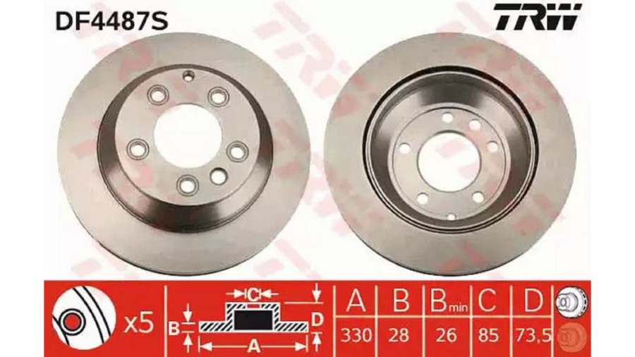 Dischi Freno (Singolo) Post.Touareg 02+