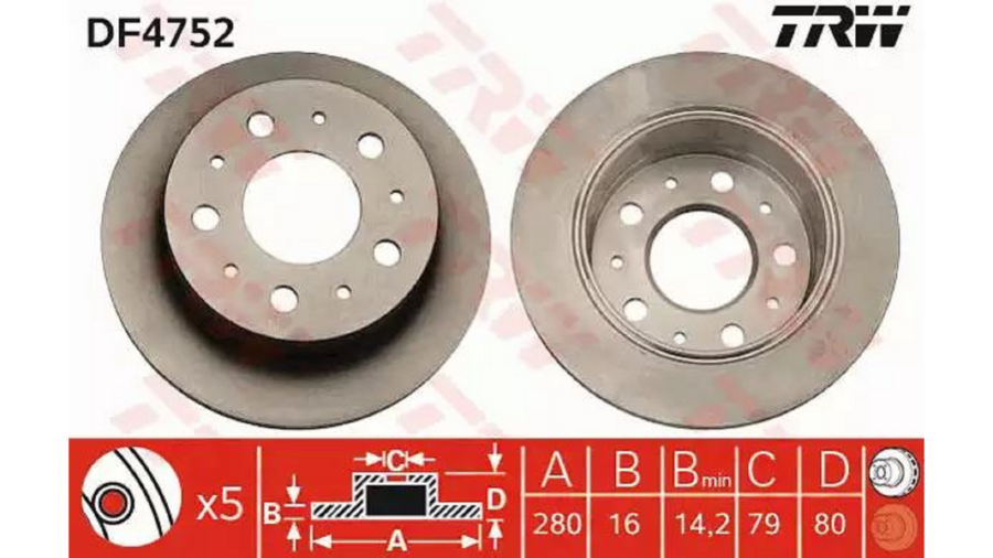 Dischi Freno (Coppia) Post.Ducato 06+