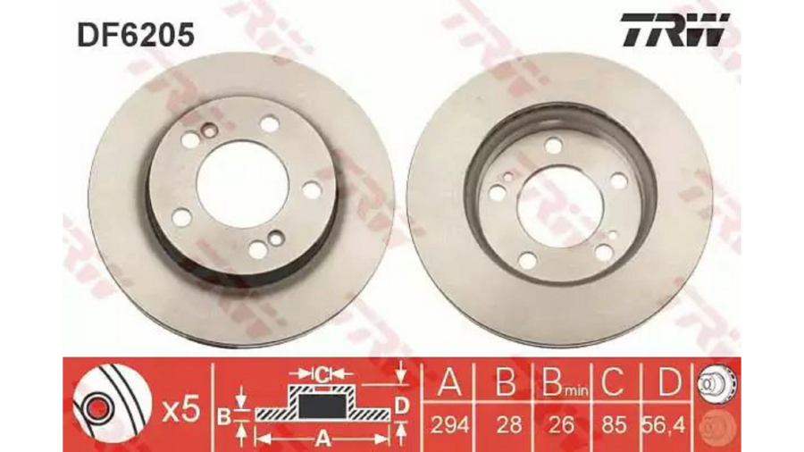 Dischi Freno (Coppia) Ant.Kyron-Action 07+”294Mm”