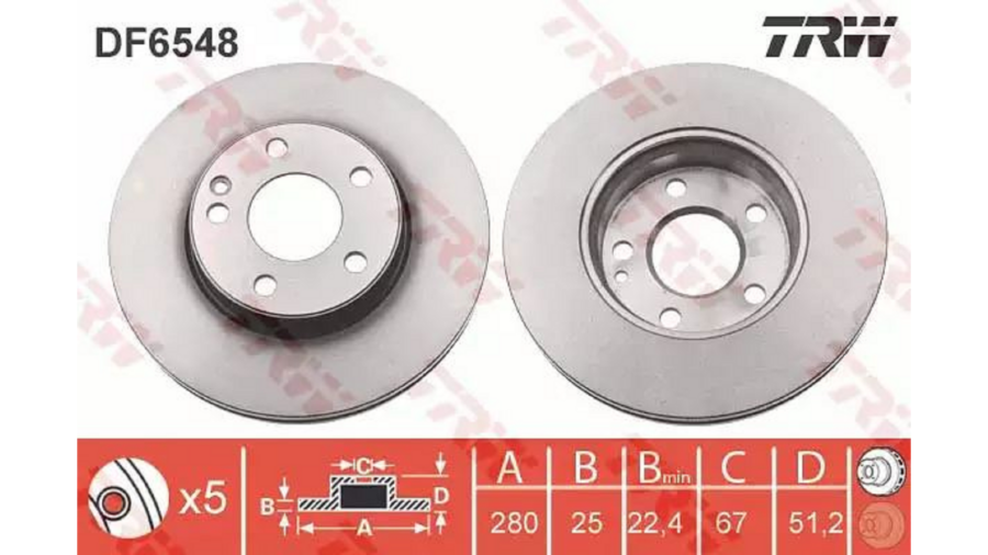 Dischi Freno (Coppia) Ant.Mcd A “W176” 13+
