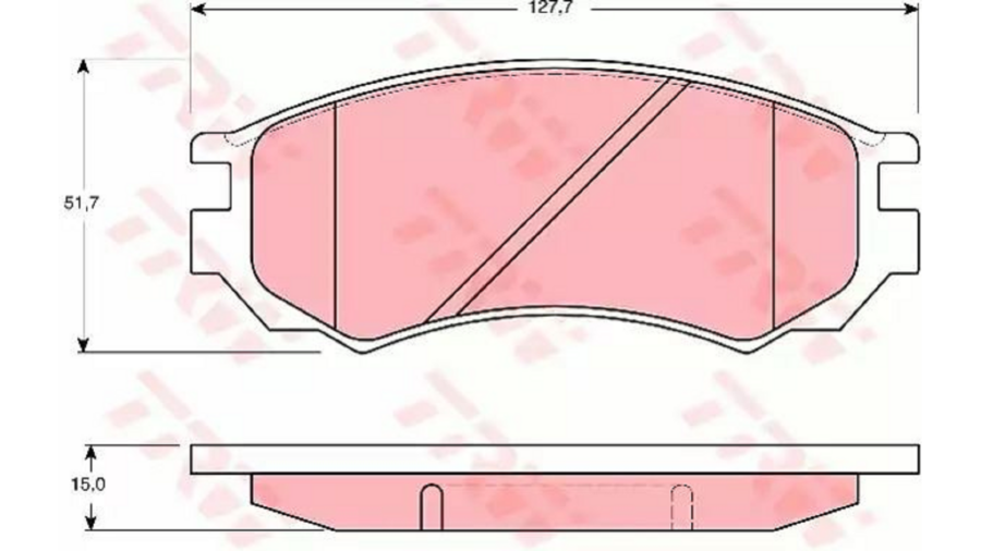 Pastiglie Freno Ant.Almera 96-+(S/Molle)