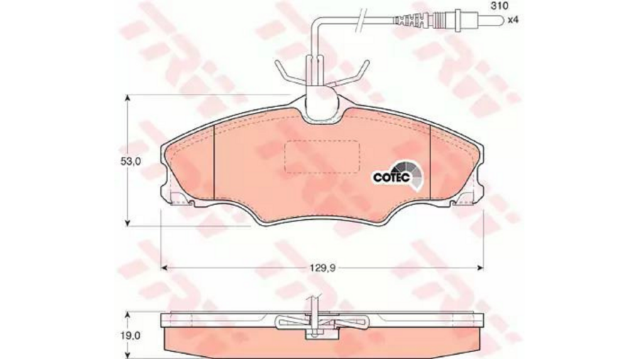 Pastiglie Freno Ant.P.406 96-+04 1.9 D