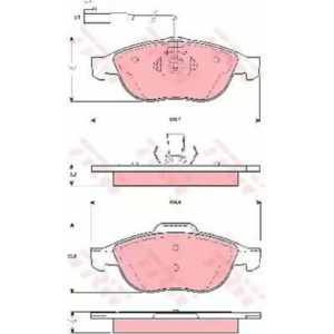 Pastiglie Freno Anteriore Alfa 147 01+156 97