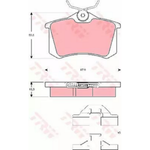 Pastiglie Freno Post.Megane 03-+Passat-Golf 98-+A3-A4-A6