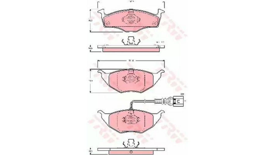 Pastiglie Freno Ant.Lupo 99-+A2 00-+1.2 Tdi