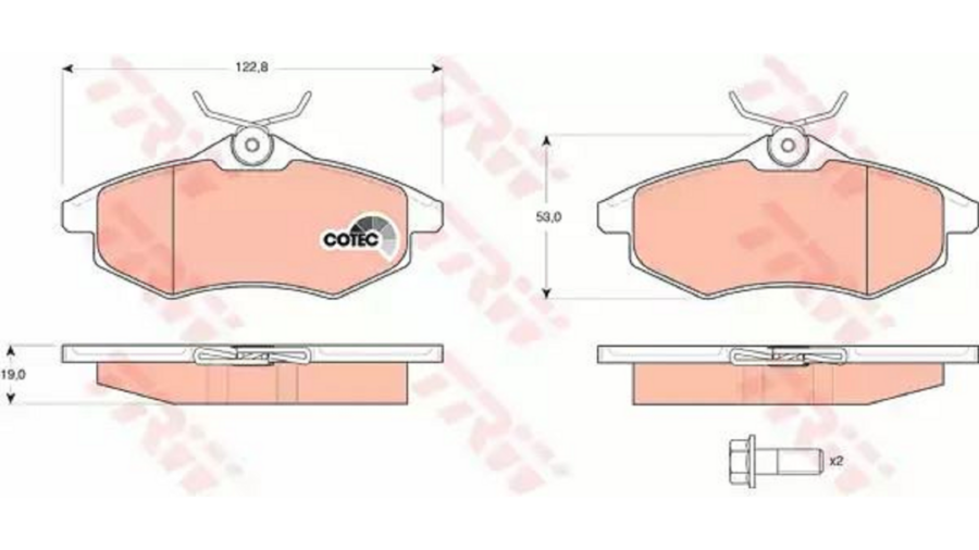 Pastiglie Freno Ant.C2-C3 03-+