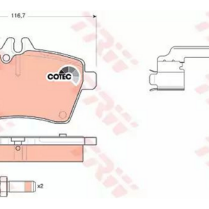 Pastiglie Freno Anteriore Classe A 04+"W169" Classe B 05+"w245"