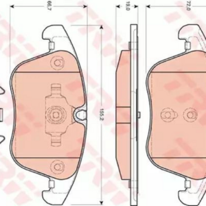 Pastiglie Freno Anteriore Mondeo 07+Freelander 11+Evoque