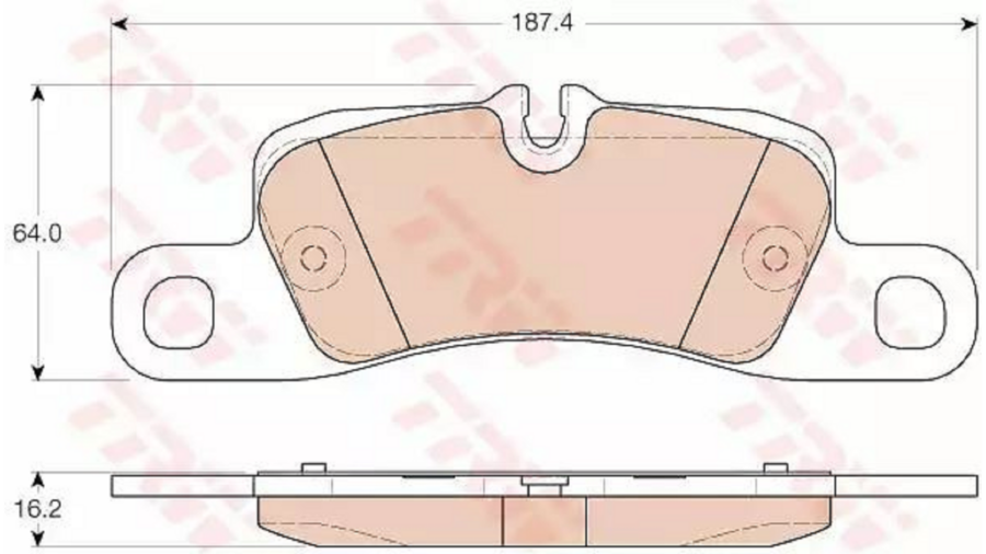 Pastiglie Freno Post.Volvo V70-C70-S60-Cayenne 06-+
