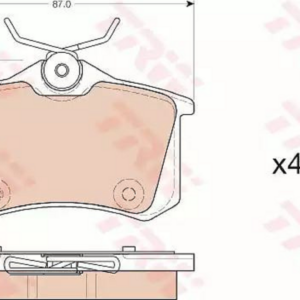 Pastiglie Freno Post.Megane 03-+Passat-Golf 98-+A3-A4-A6