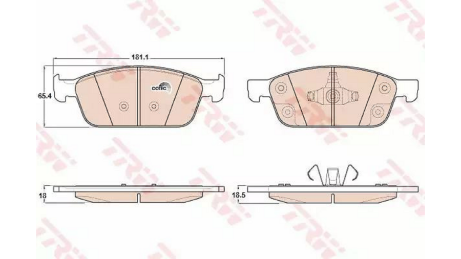 Pastiglie Freno Ant.Kuga 12-+2.0Tdci-Focus Iii 14-+1.5 Tdci
