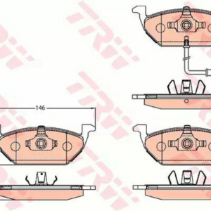 Pastiglie Freno Anteriore Golf IV 01+Golf Plus 05+A3 Sportback 04