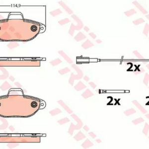 Pastiglie Freno Ant.500-Fiorino 07-+Ka 08-+1.2I-1.3 Mjet
