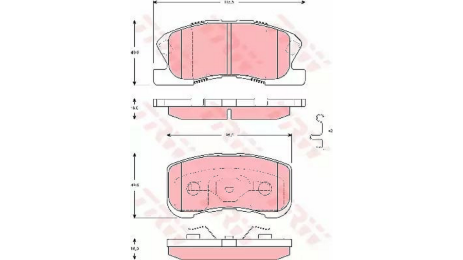 Pastiglie Freno Sost.Da Gdb3220