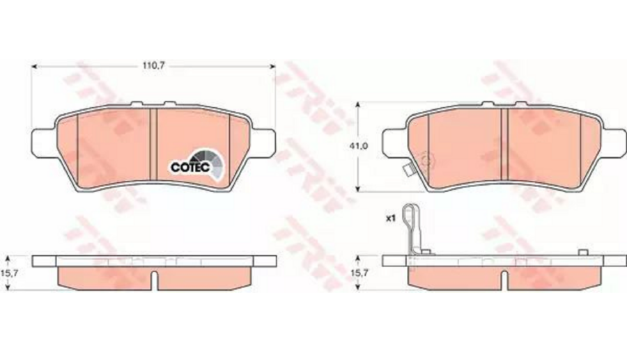 Pastiglie Freno Post.Nissan Pathfinder 05-+
