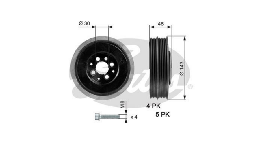 Puleggia Albero Motore Passat-A4 1.9 Tdi 00+