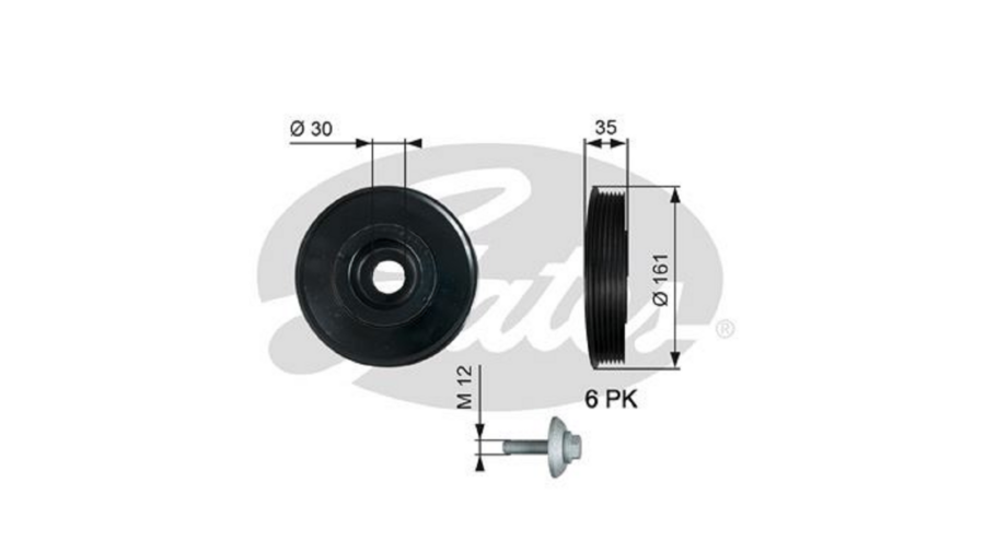 Puleggia Albero Motore Fiesta-Focus 1.4-1.6 Tdci