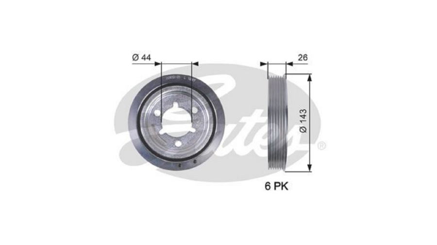 Puleggia Albero Motore 500 07+Grande Punto 05+
