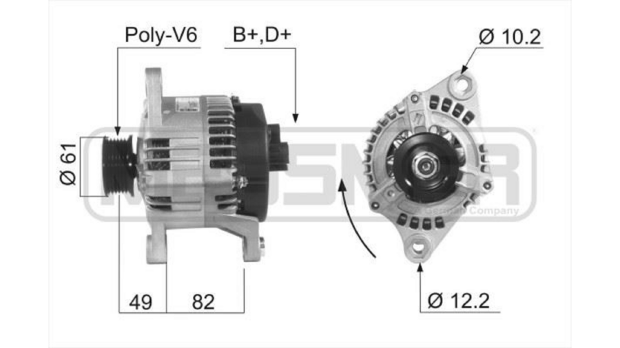 Alternatore 85ah Punto 93+Palio 96+1.7 Td