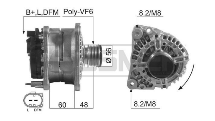 alternatore 90ah a2-polo-ibiza-fabia 1.4 tdi