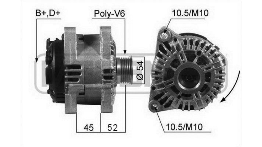 alternatore 150ah peug.206-307-scudo 99+2.0 jtd
