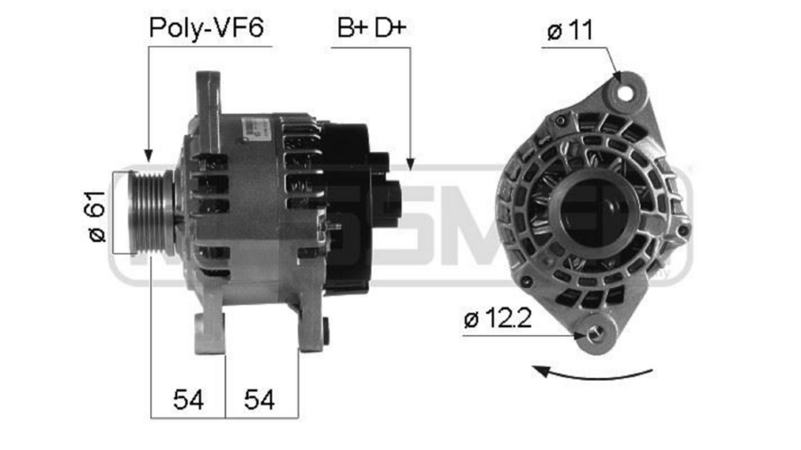 alternatore 120ah doblò-stilo 03+bravo/a 98+1.9 jtd
