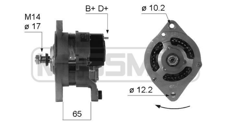 alternatore 65ah lombardini