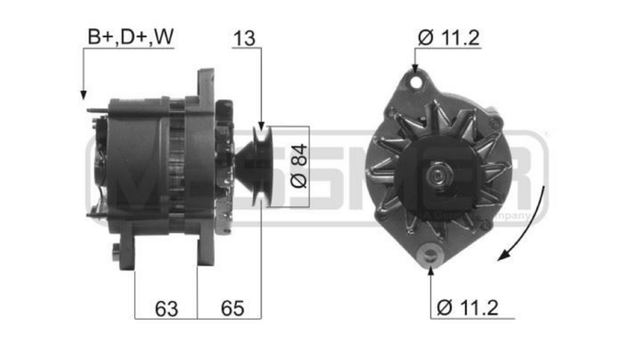 alternatore 24v-55ah iveco