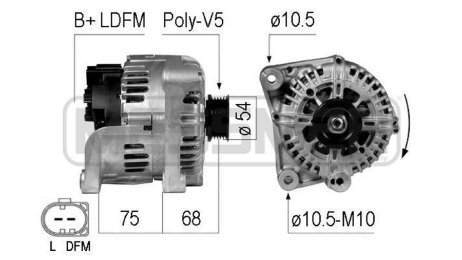 alternatore 150ah freelande 00+2.0 td4