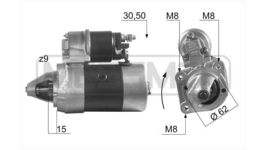 Motorino Avviamento Panda Cinquecento 899 Ie