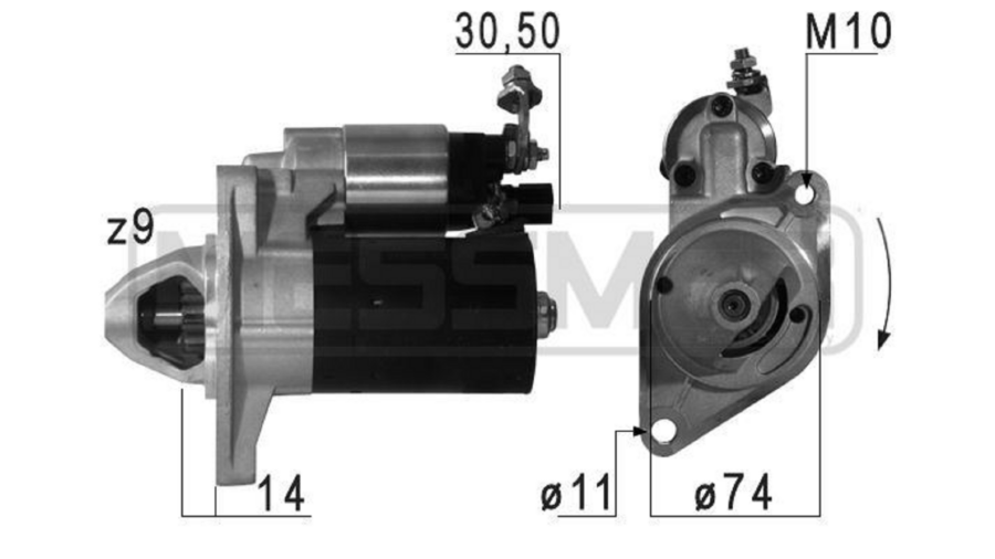 Motorino Avviamento Yaris 07+1.4 D