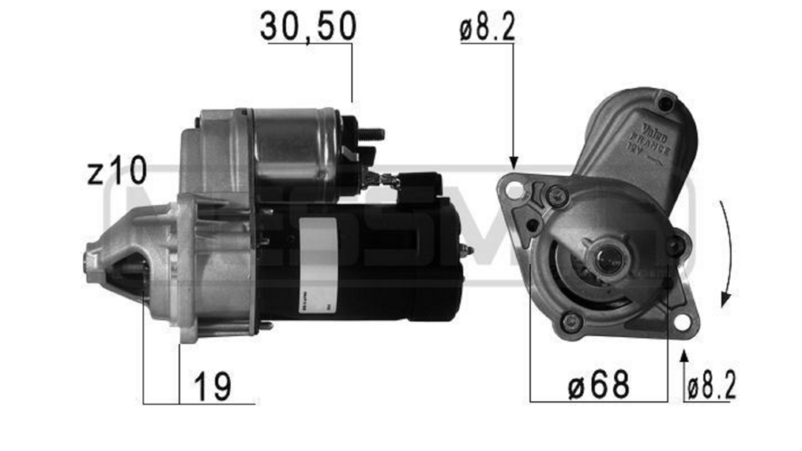Motorino Avviamento Opel Meriva A 1.4 16V 04+