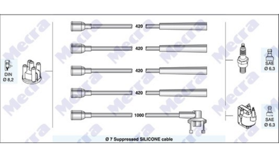 Kit Cavi Candele Renault R 21/ Super 5