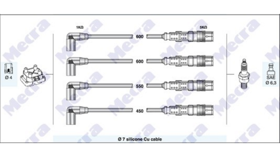 kit Cavi Candele A3 10+1.2 TFSi