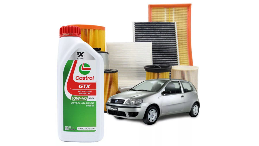Kit Tagliando Punto II 188 1.2 16v 80cv 59kw + Lt.3 GTX 10w40