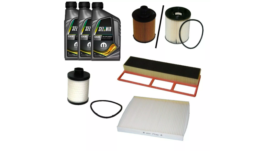 Kit Tagliando 500 1.3 Mjet 75cv 55kw Da 07 + Lt.3 Selenia Wr 5w30