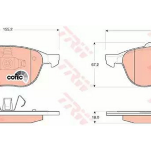 Kit Dischi e Pastiglie Freno Ant. Nissan Qashqai 1.5 1.6 2.0 Dci