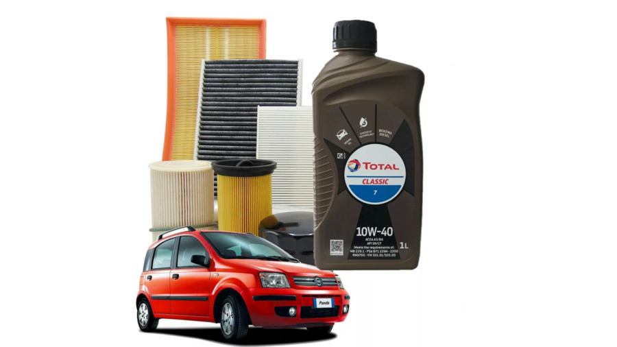 Kit Tagliando Panda 169 1.2 1.4 Natural Power + Lt.3 Total 10w40